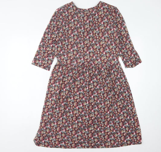 Joe Browns Women's Multicoloured Floral A-Line Dress Size 14