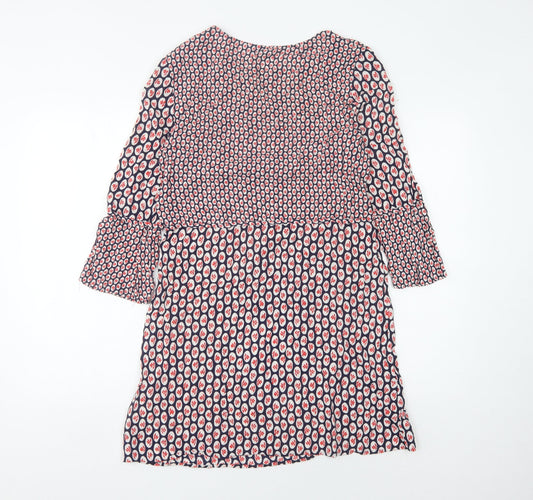 Boden Women’s Multicoloured 3/4 Sleeve Dress Size 12