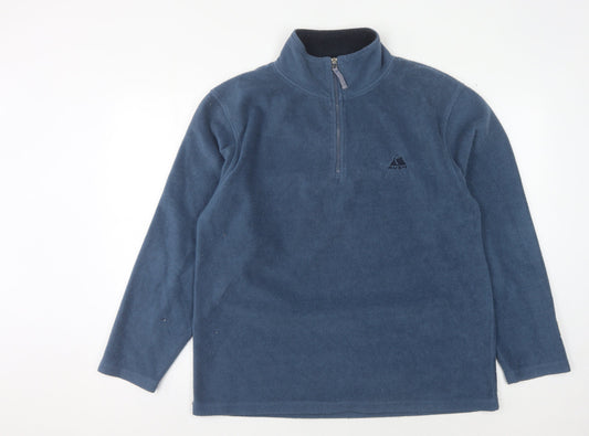 Rush Men's Blue Fleece 1/4 Zip Sweatshirt M
