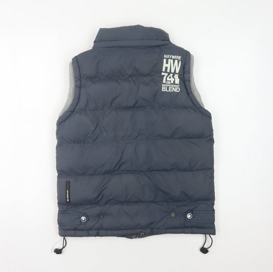 Haywire Boys Blue Puffer Jacket L with Logo