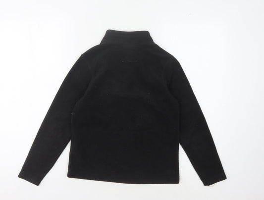 Regatta Boys Black Fleece 1/4 Zip Sweatshirt - Size 10 Years