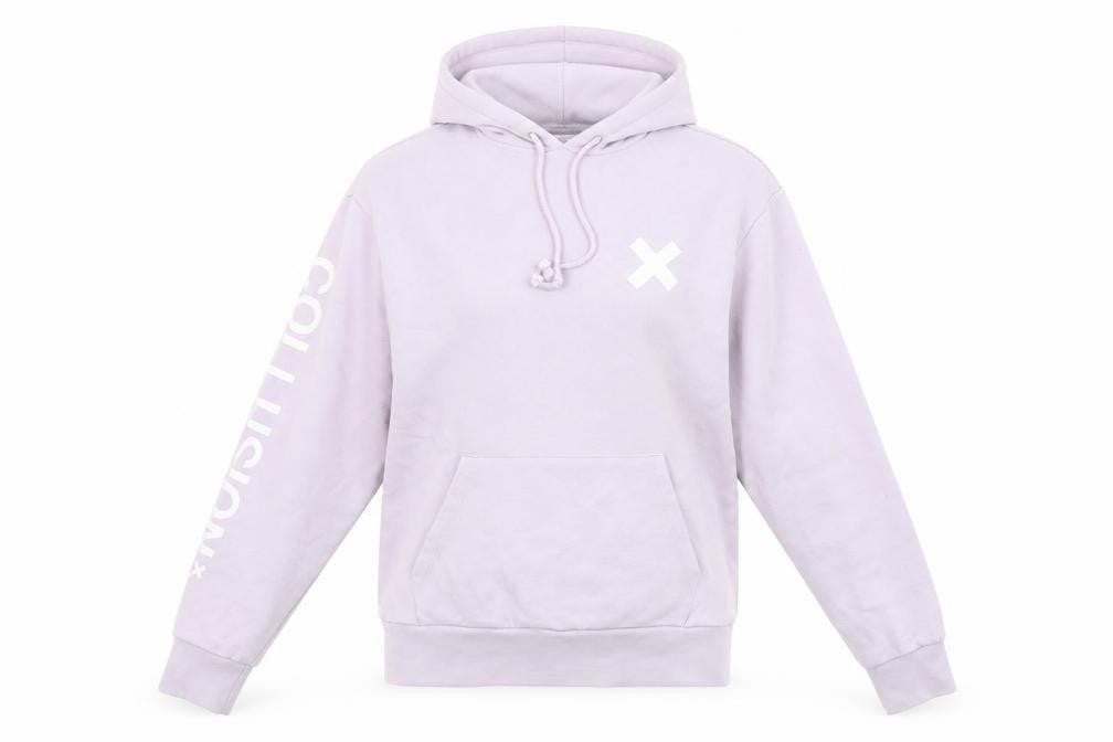 Collusion Women's Purple XS Pullover Hoodie