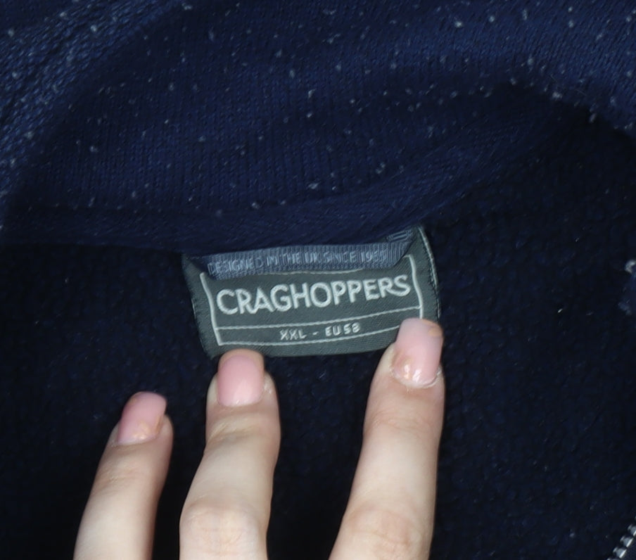 Craghoppers Men's Blue 2XL Fleece 1/4 Zip Sweatshirt