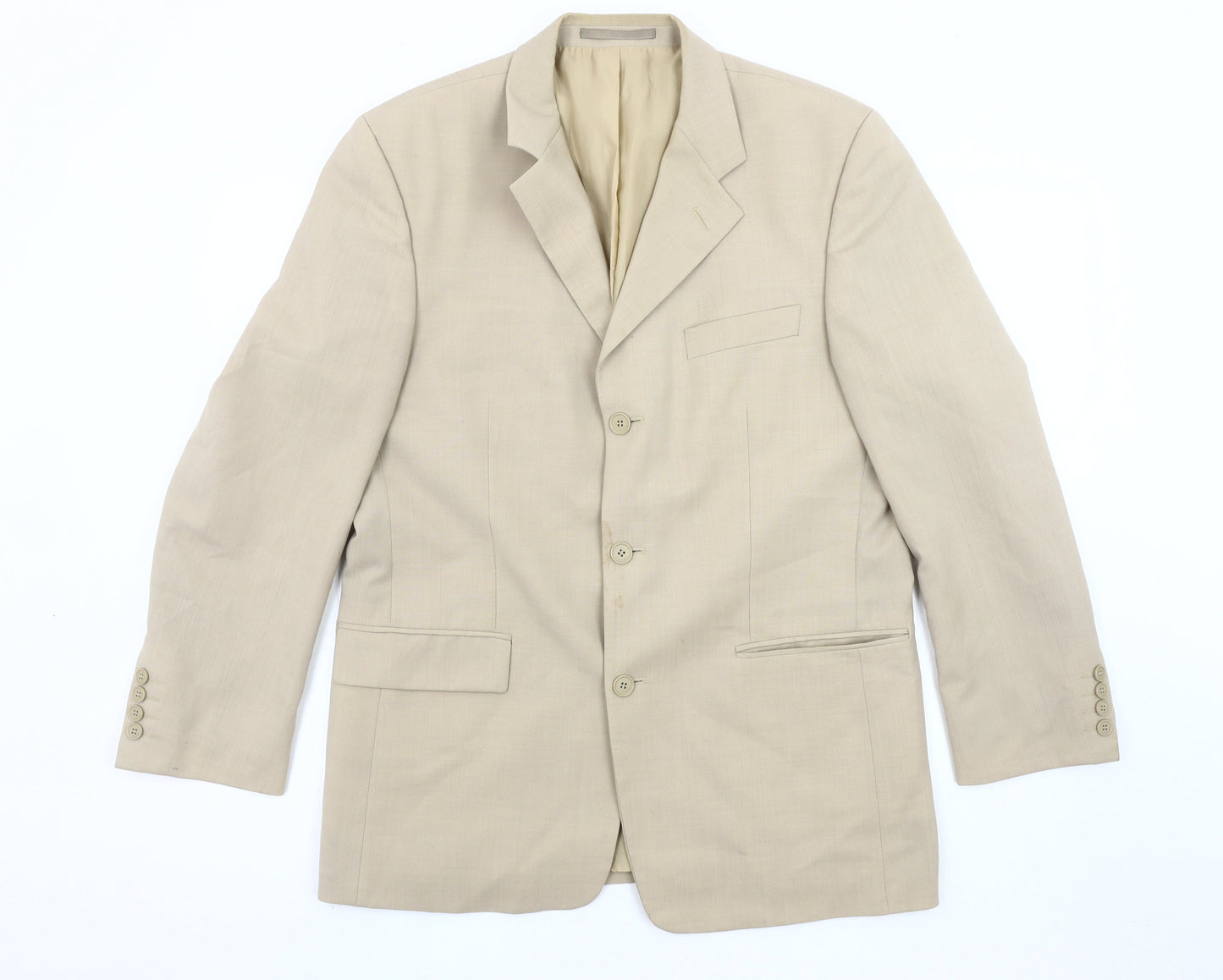 Rohan Men's Beige Wool Blend Blazer Jacket Size 40