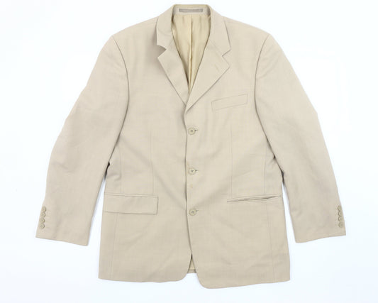 Rohan Men's Beige Wool Blend Blazer Jacket Size 40
