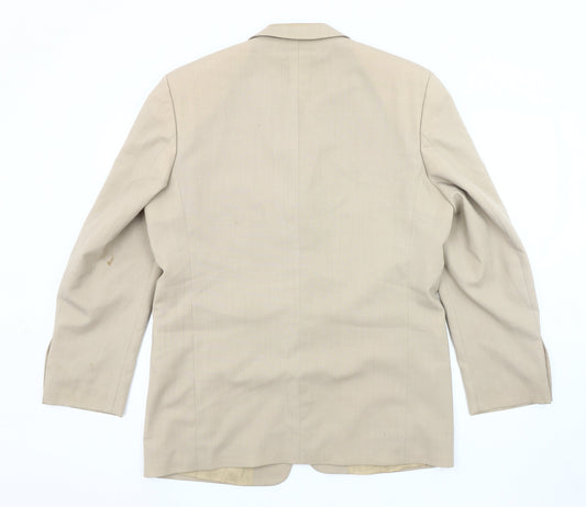 Rohan Men's Beige Wool Blend Blazer Jacket Size 40