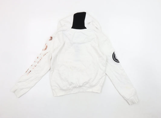 Sonneti Girls White Hoodie 12-13 Years with Zip Pockets