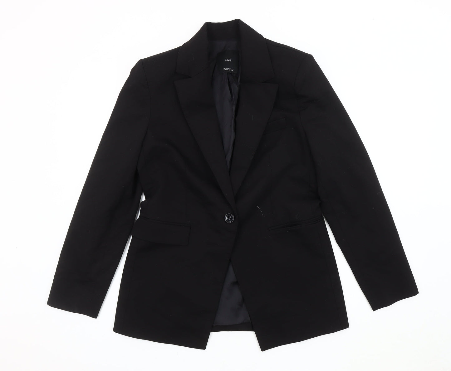 MNG Women's Black Classic Blazer, Size M, Formal