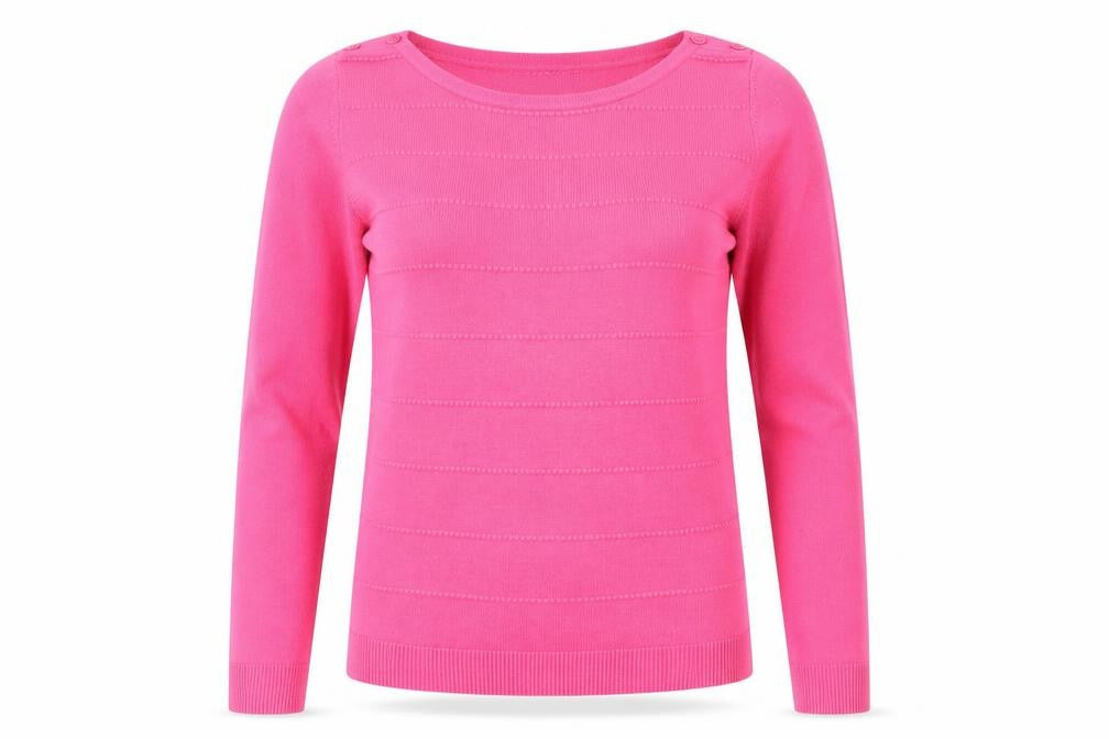 Front view of Maine New England Women's Pink Knit jumper, size 10