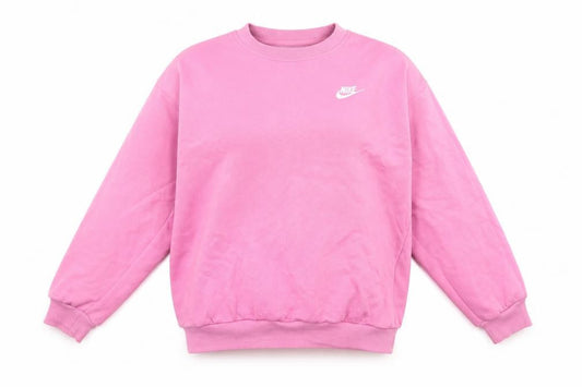 Nike Girls Pink Pullover Sweatshirt Size L - Logo, Casual