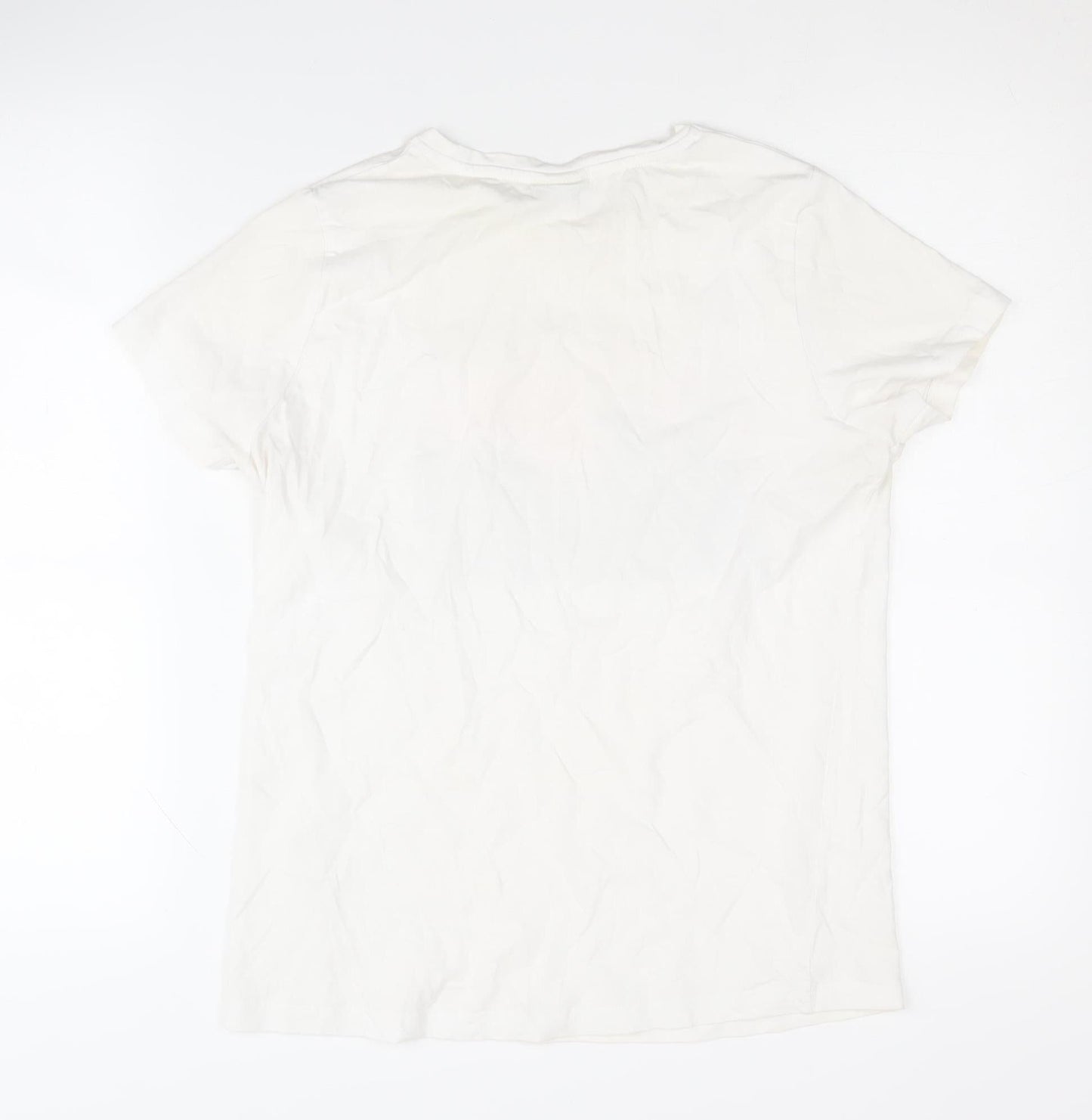 Stitch & Soul Women's White T-Shirt, Size M, Casual