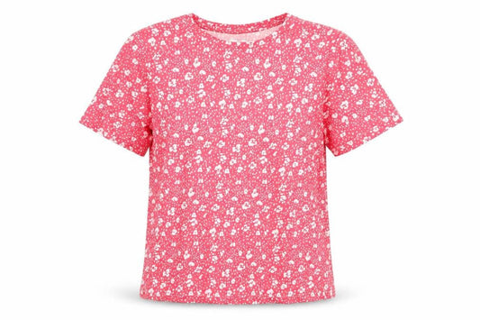 Womens UK Size S Dunnes Stores Pink 100% Cotton T-Shirt