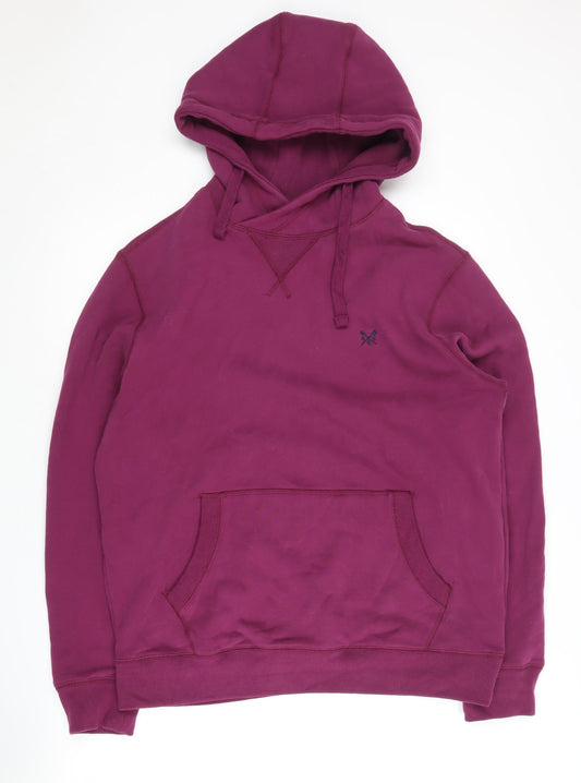 Crew Clothing Purple L Men's Pullover Hoodie