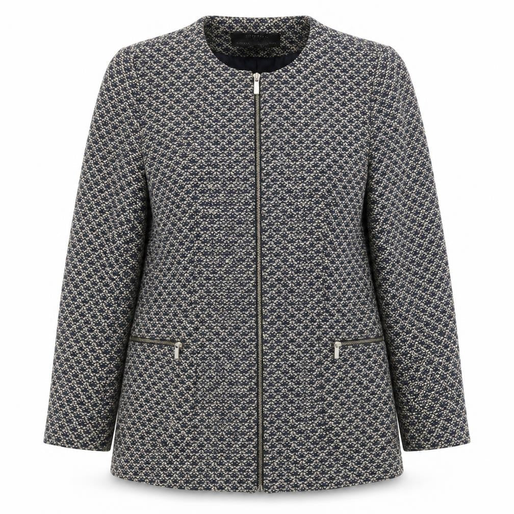 Zara Women's Geometric Patterned Coat, Size L