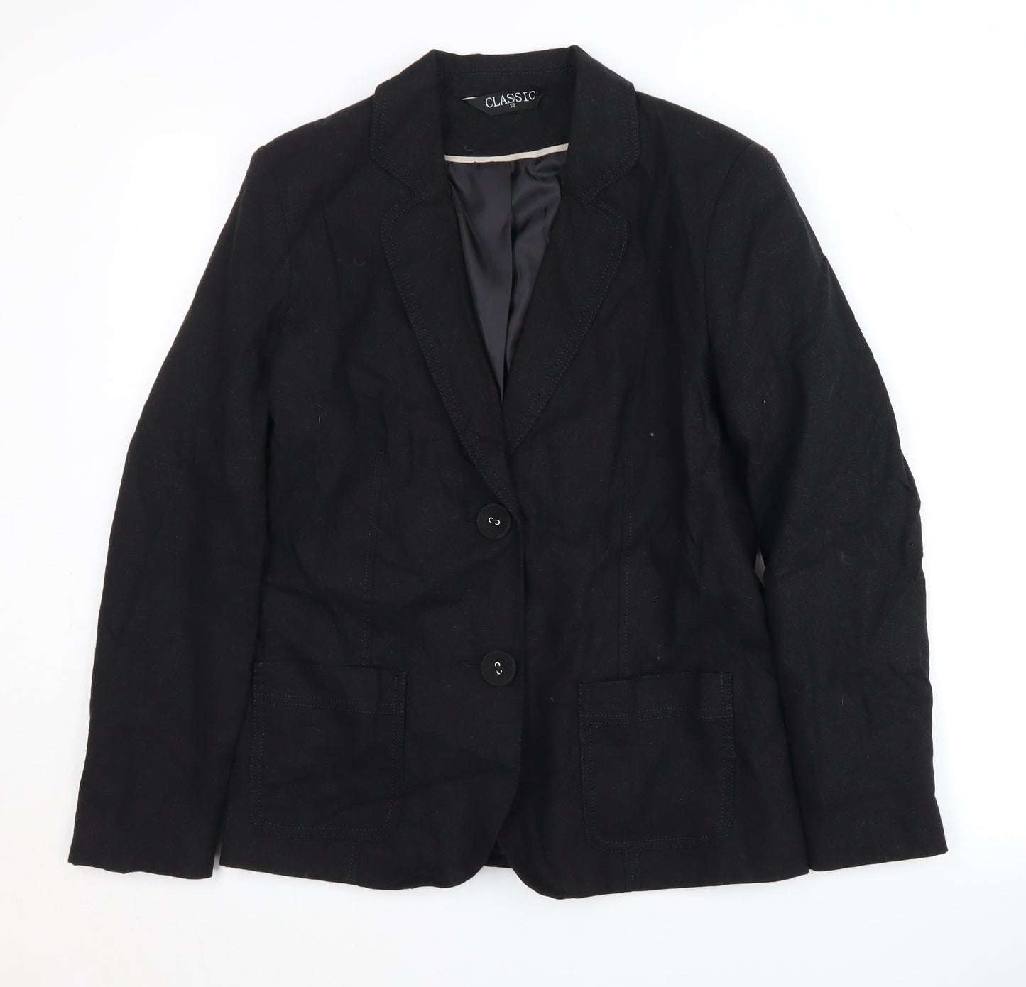 CLASSIC Women's Black Blazer Size 12