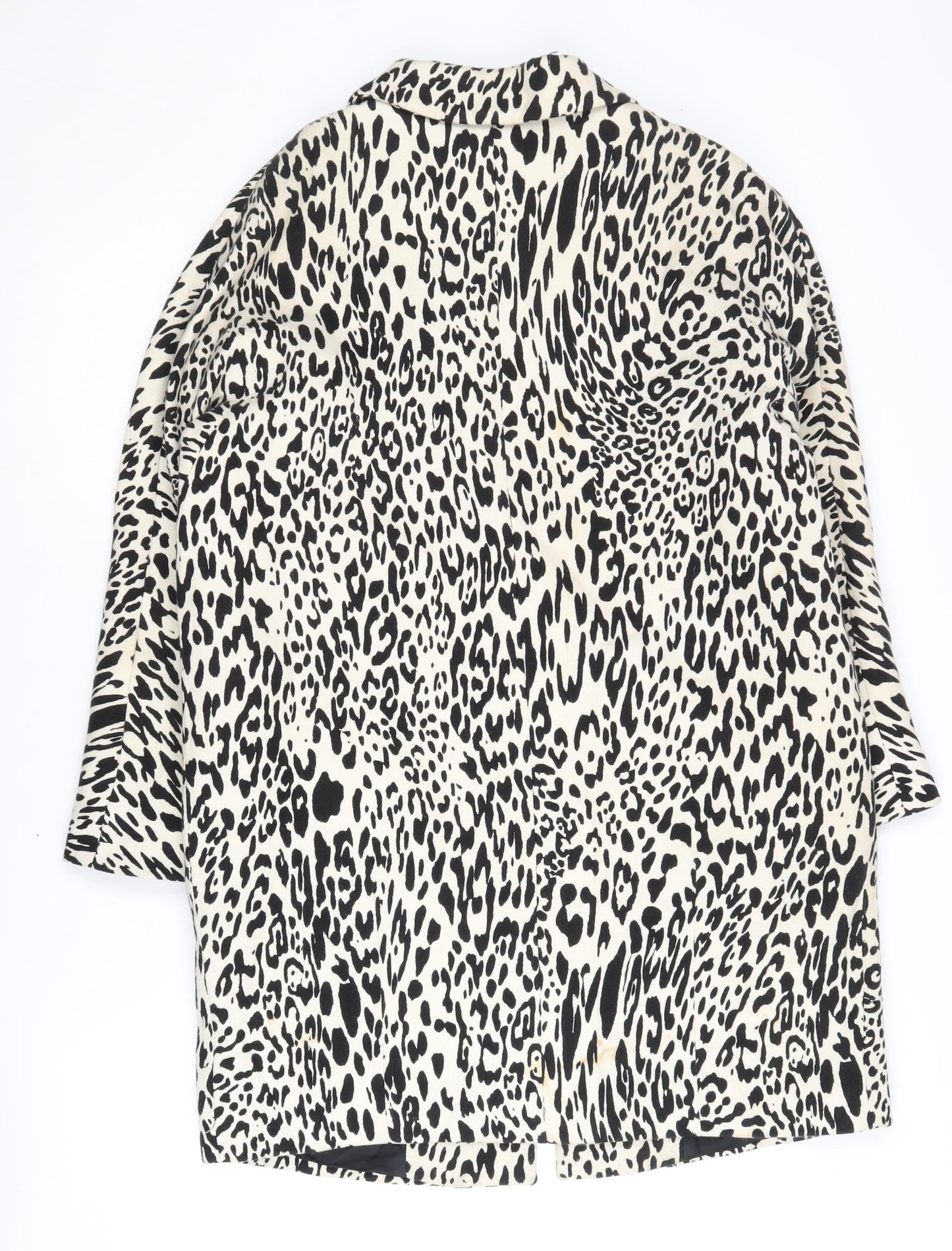 Zara Women's Animal Print Blazer, Size M, Cotton, Casual