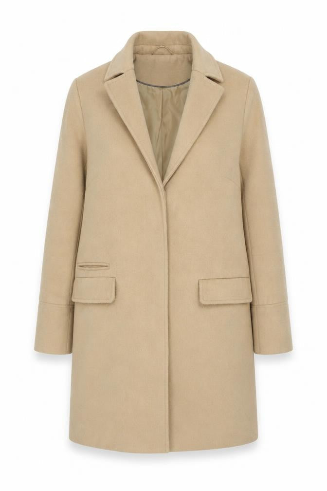 Topshop Beige Women's Overcoat Size 10