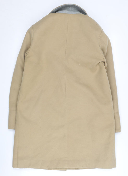 Topshop Beige Women's Overcoat Size 10