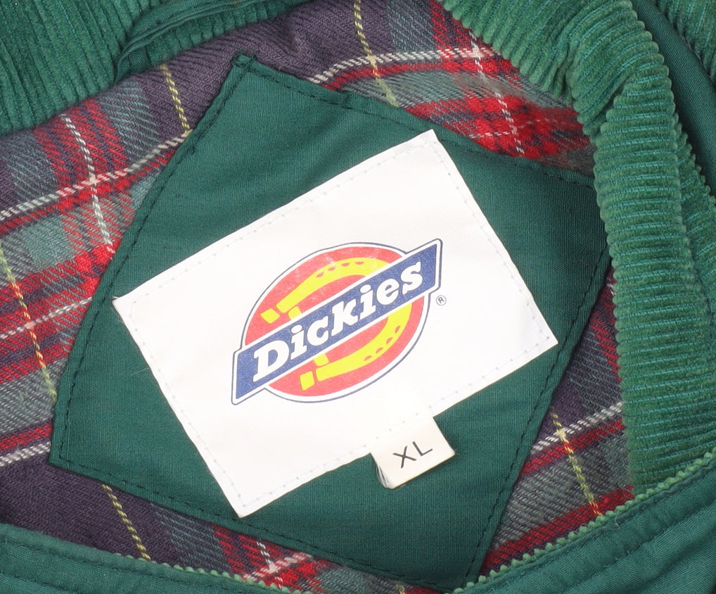 Dickies Men's XL Green Lined Waistcoat - Classic Outdoor Style