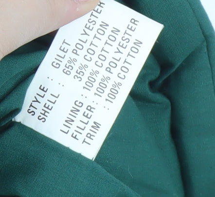 Dickies Men's XL Green Lined Waistcoat - Classic Outdoor Style