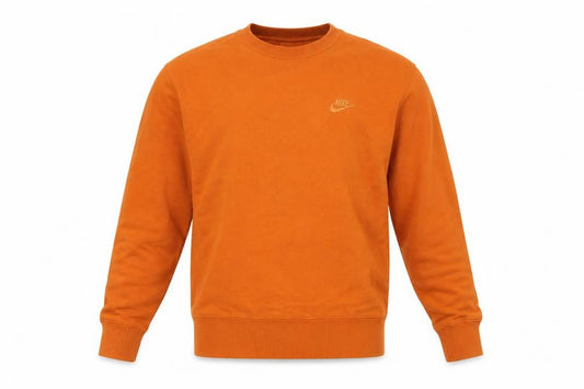 Mens UK S Regular Nike Orange Pullover Sweatshirt