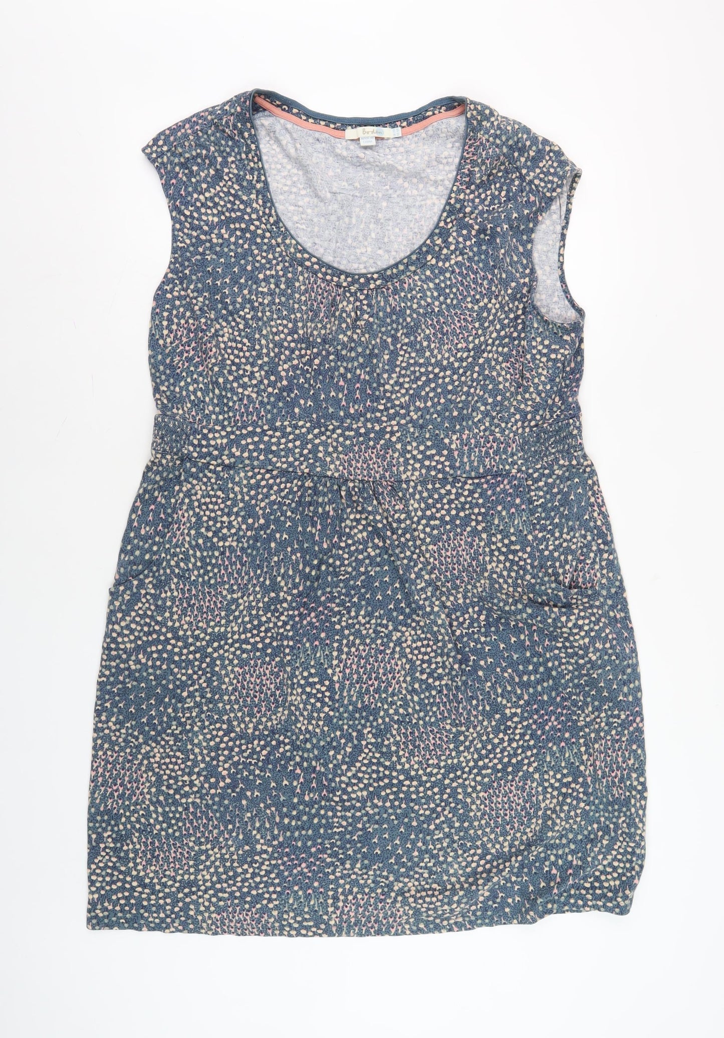 Boden Women’s Blue Sleeveless Scoop Neck Dress L
