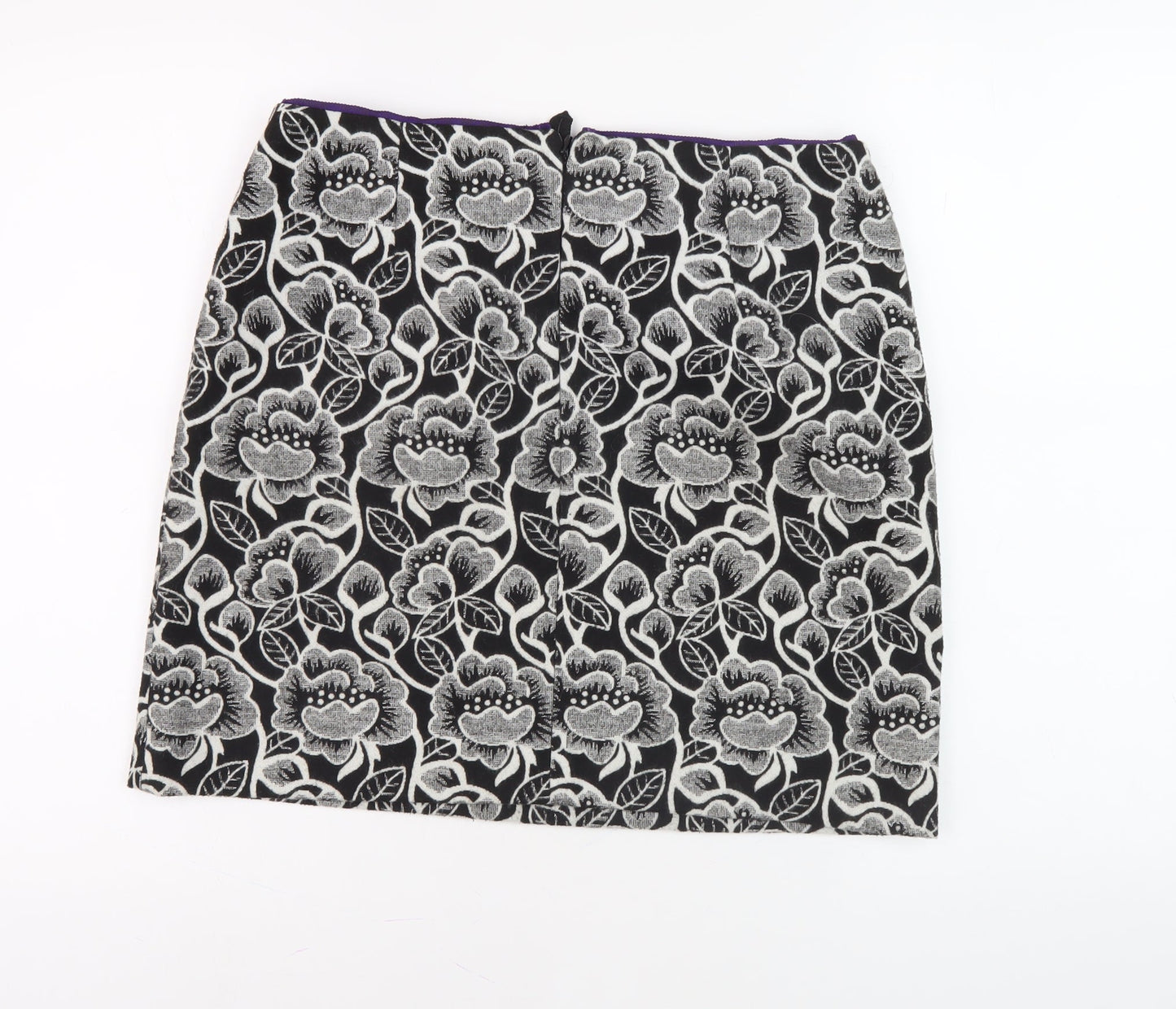JOBIS Women’s Floral Pencil Skirt Size 12 Black