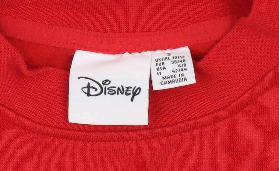 Disney Women's Red Pullover Sweatshirt S