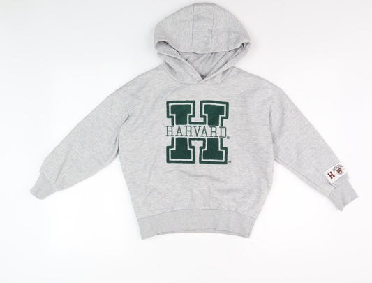 Harvard Boys Grey Pullover Hoodie Size 8-9 Years