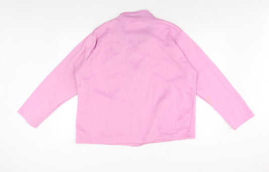Anne De Lancay Pink Embroidered Women's Jacket Size 22/24