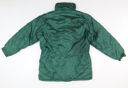 SKI STREET Mens Green Puffer Jacket Size S