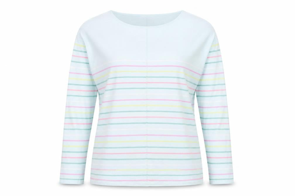 Womens UK Size M Woolovers Multicoloured Cotton Blend T-Shirt