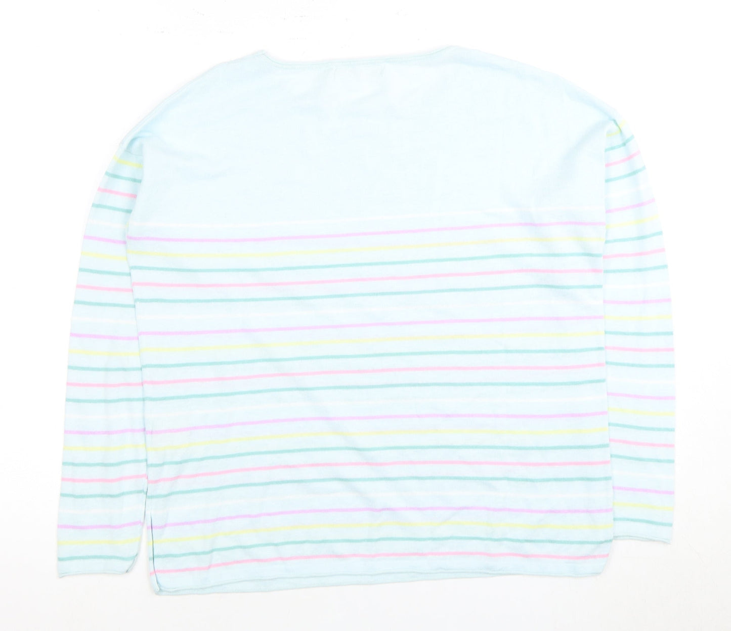 Womens UK Size M Woolovers Multicoloured Cotton Blend T-Shirt