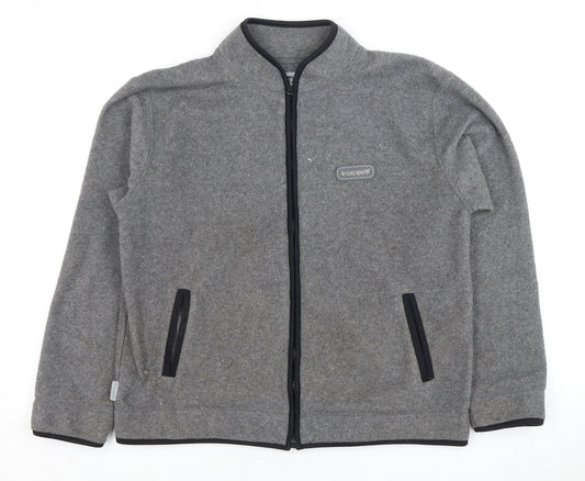 Le Coq Sportif Women's Grey Full Zip Fleece Jacket Size 10