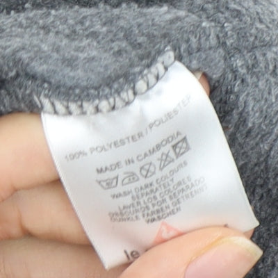 Le Coq Sportif Women's Grey Full Zip Fleece Jacket Size 10