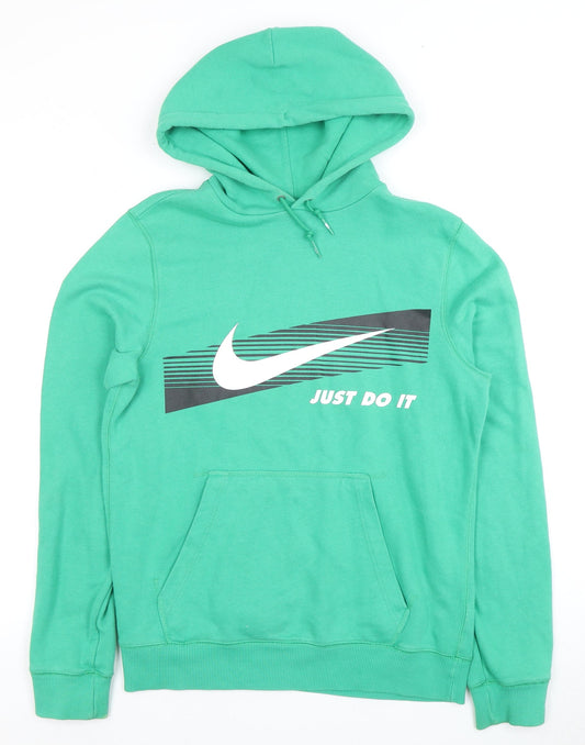 Nike Men's Green Pullover Hoodie Size S