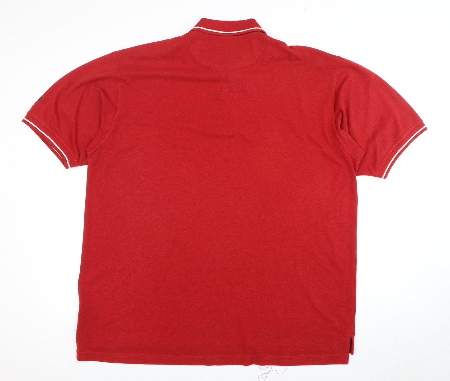 Asics Men's Red XL Short Sleeve Polo Shirt