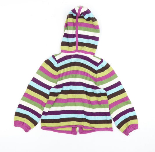 Jillian's Closet Girls Multicoloured Hooded Cardigan, Size 2 Years