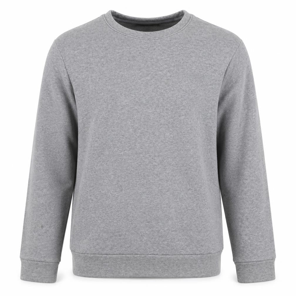 Mens UK L Regular Calvin Klein Grey Pullover Sweatshirt