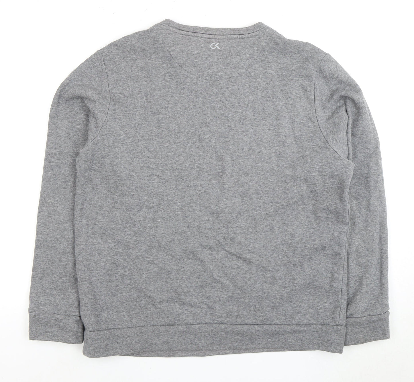Calvin Klein Men's Grey Pullover Sweatshirt L