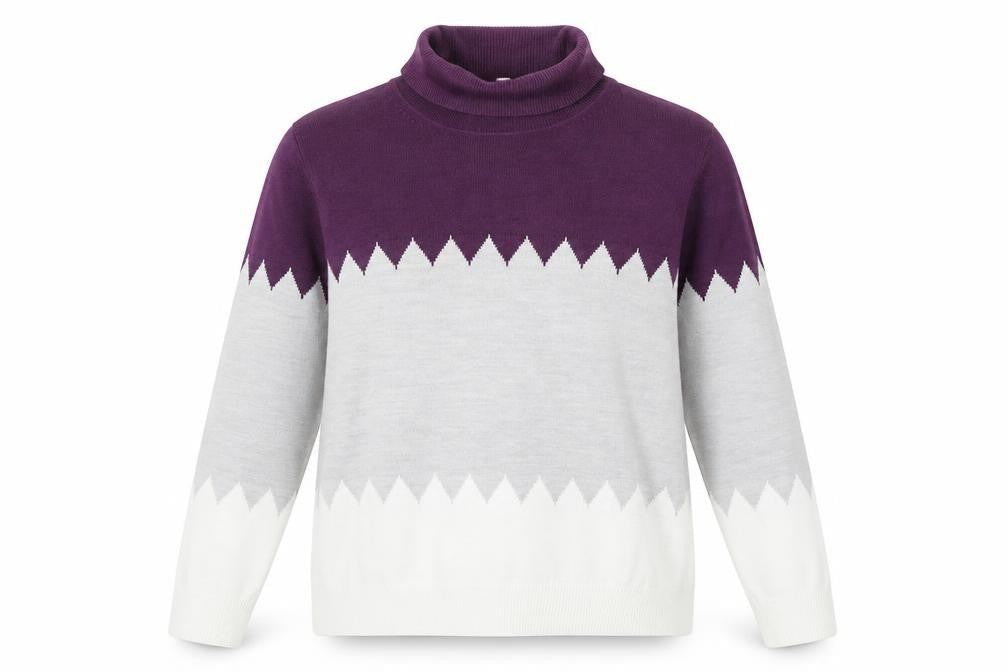 Marks and Spencer Women's Purple Roll Neck Jumper, Size 16