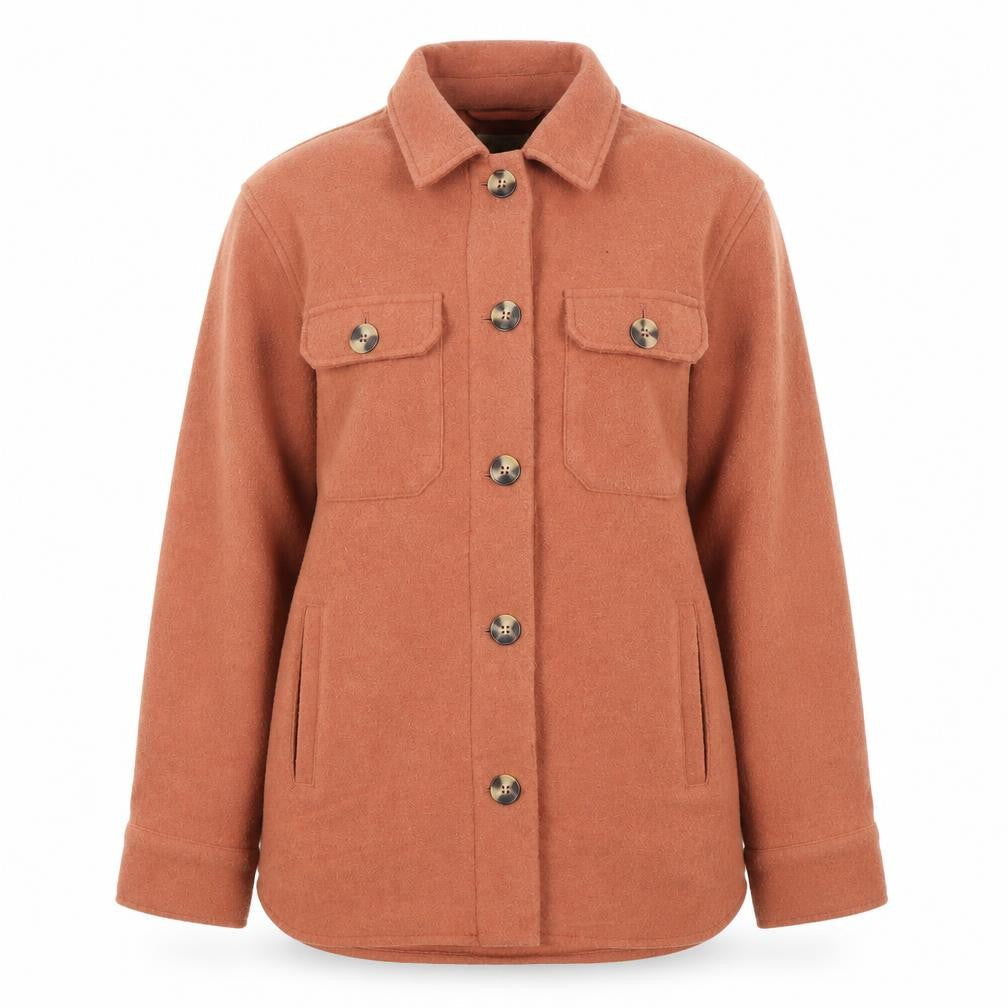 FatFace Women's Brown Wool Jacket, Size 10, Casual Autumn/Winter