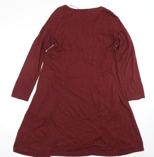 Seasalt Cornwall Women's Red A-Line Dress Size 10