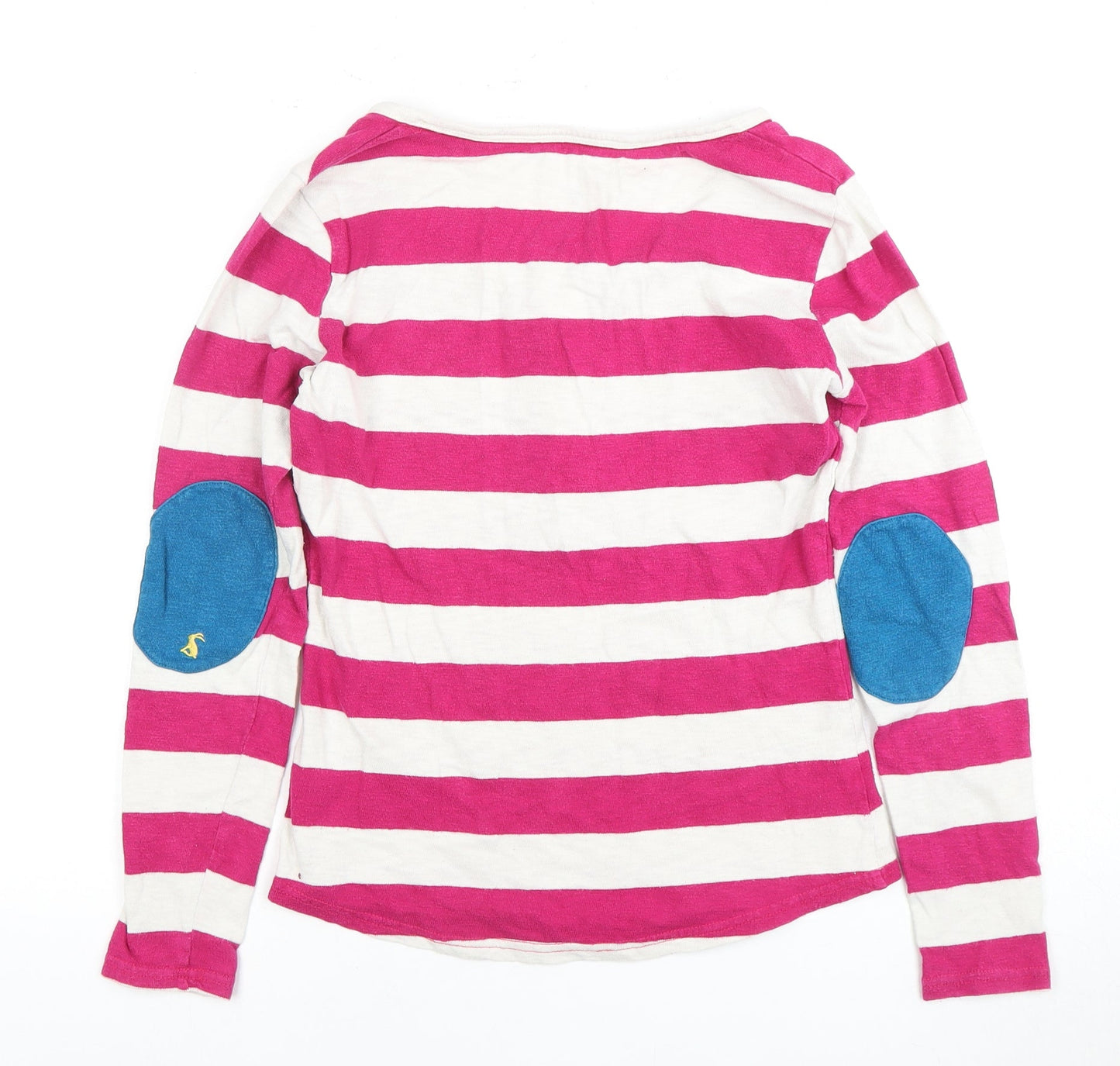 Joules Women's Pink Striped Long Sleeve Top Size 6