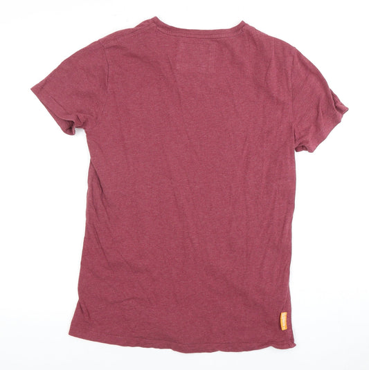 Superdry Men's Red S Cotton T-Shirt Crew Neck