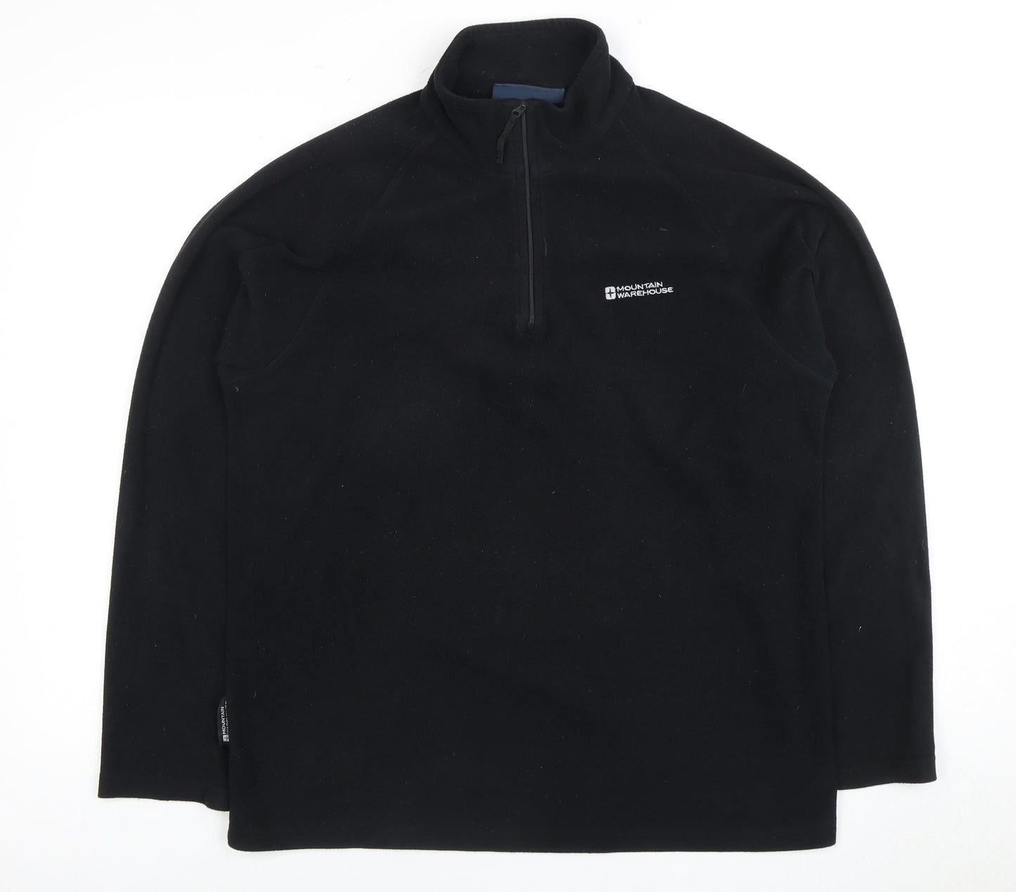 Mountain Warehouse Men's Black Fleece Pullover Sweatshirt M