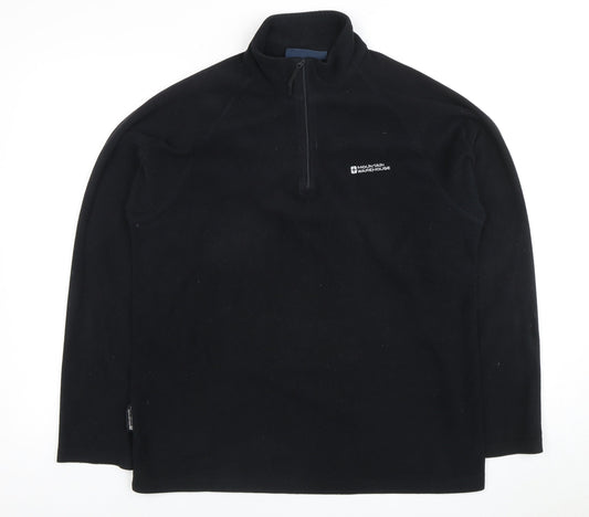 Mountain Warehouse Men's Black Fleece Pullover Sweatshirt M