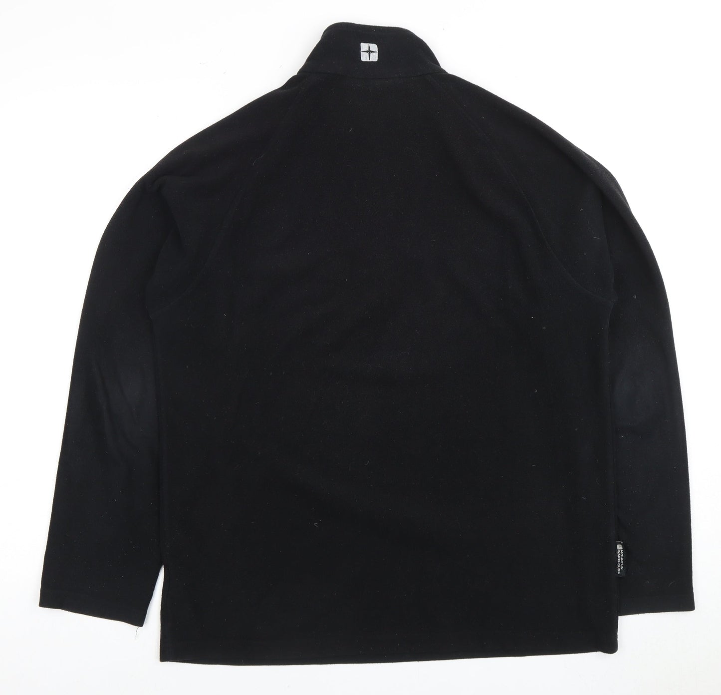 Mountain Warehouse Men's Black Fleece Pullover Sweatshirt M