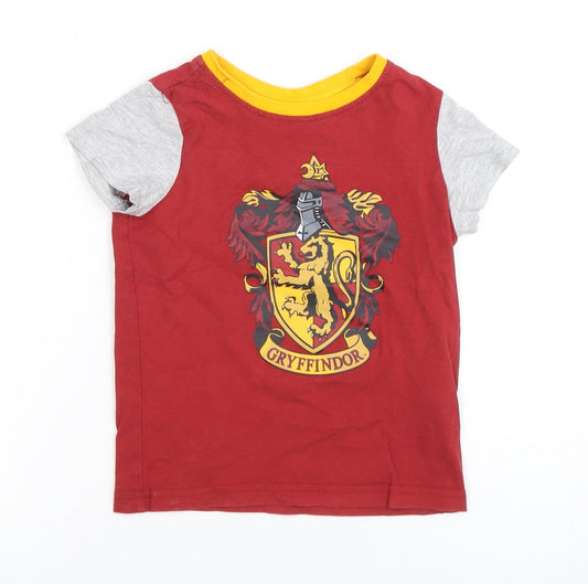 Boys Red Harry Potter Gryffindor T-Shirt 3-4 Years