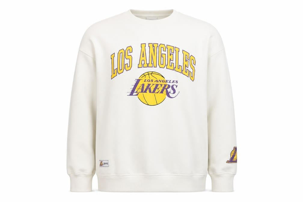 NBA Womens White Pullover Sweatshirt L